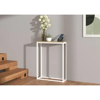 Konferenční stolek ADRK Konzolový stolek LUCAS W-S 60, dub sonoma/bílá