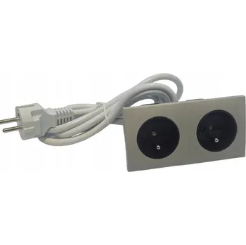 Elektrická zásuvka Elektrická zásuvka se zasouvacím nábytkovým portem podwójny KASZMIR