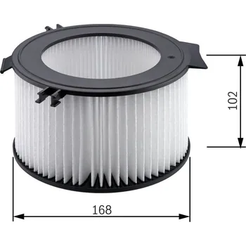 Ventilátor topení a klimatizace Filtr, vzduch v interiéru BOSCH 1 987 432 056