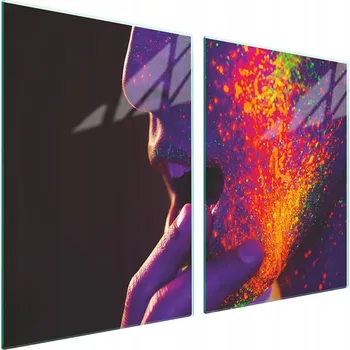 Obraz Skleněná ochranná deska na sporák 2x45x52 Obličej