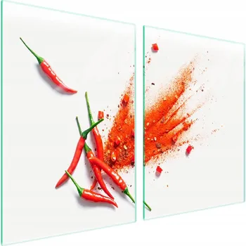 Obraz Skleněná ochranná deska na sporák 2x45x52 Chili