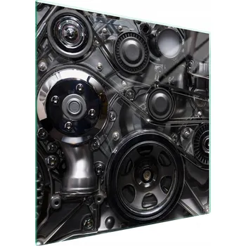 Obraz Skleněná ochranná deska na sporák 50x52 Auto