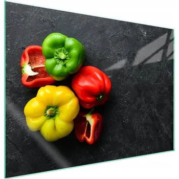 Obraz Skleněná ochranná deska na sporák 70x52 Paprika