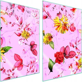 Obraz Skleněná ochranná deska na sporák 2x35x52 Květina