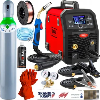 Svářečka INVERTOROVÁ SVÁŘEČKA IDEAL MIG 200 PULSE MMA TIG SYNERGIE ALU SYN