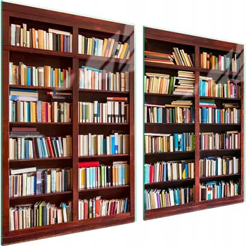 Obraz Skleněná ochranná deska na sporák 2x45x52 Knihy