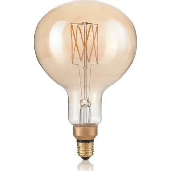 Žárovka Ideal Lux LAMPADINA VINTAGE GLOBO XL LED filamentová žárovka E27 G160 4W 330lm 2200K stmívatelná, jantarová