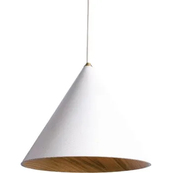 Trilum 101-1D11000 CONE E27 max.1x60W bez zdroje, bílý kabel, OUT: bílá matná, IN: bílý dub