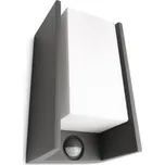 Philips 16352/93/16 Bridge IR venkovní nástěnné svítidlo se senzorem 1xE27 42W IP44, antracitové