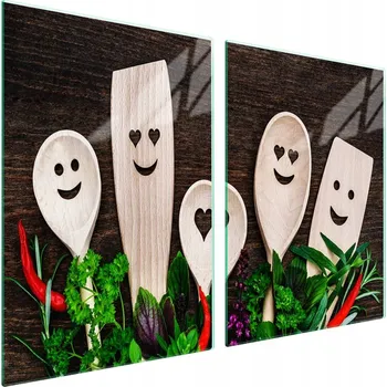 Obraz Skleněná ochranná deska na sporák 2x45x52 Lžíce