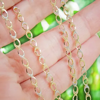 Řetízek Luxusní zlatý náhrdelník s bílým zlatem 2,70g 42cm Zlato 14k(585/1000)