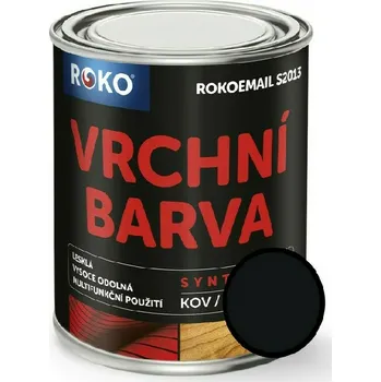 univerzální barva ROKOSPOL Email vrchní Rokoemail S2013 černá 3 l