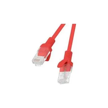 Patch panel LANBERG Patch kabel CAT.5E UTP 2M červený Fluke Passed