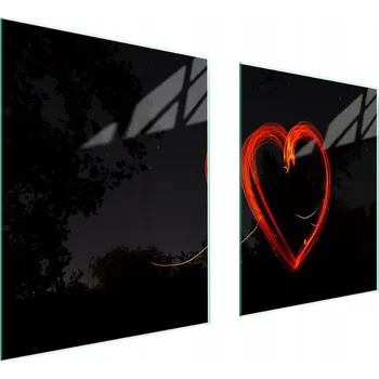 Obraz Skleněná ochranná deska na sporák 85x52 Srdce