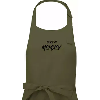 Kuchyňská zástěra Born in - Římské číslo 1995 - Pánská zástěra na vaření - Univerzální velikost ( Khaki )