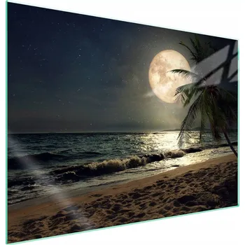 Obraz Skleněná ochranná deska na sporák 70x52 Pláž