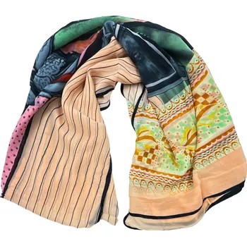 Šátek Hedvábný šátek lososový B908