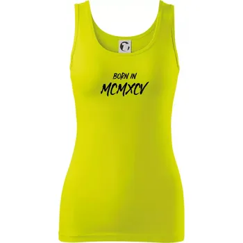 Dámské tričko Born in - Římské číslo 1995 - Dámské tílko - XS ( Limetková )