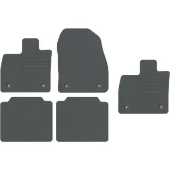 autokoberec Velurové autokoberce Edecor, sada 5 kusů