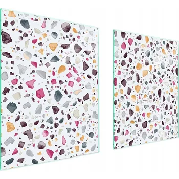 Obraz Skleněná ochranná deska na sporák 85x52 Kámen