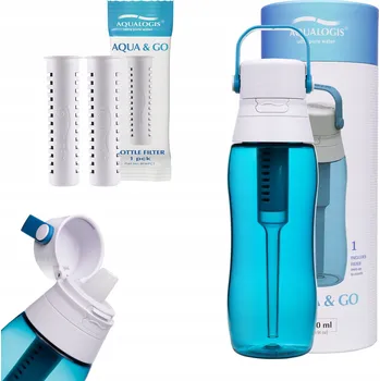Filtrační láhev Aqualogis Aqua&Go 0,5 l modrá