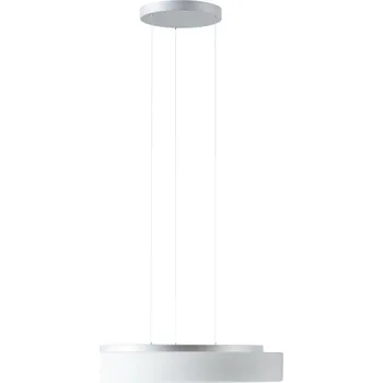 OSMONT ELS72494 ELSA LE16 závěsné skleněné svítidlo stříbrná / bílá IP40 3000 K 48W LED