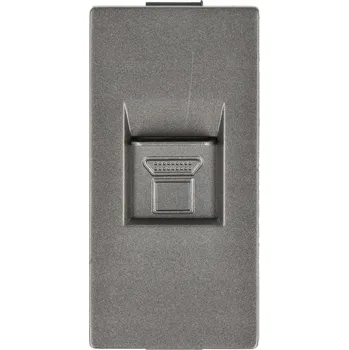 Elektrická zásuvka Nástěnná internetová zásuvka DC Smart Home šedá