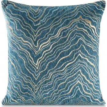 Povlak na dekorativní polštářek Povlak na polštář 45x45 dekorativní žakárový ALANI modrý