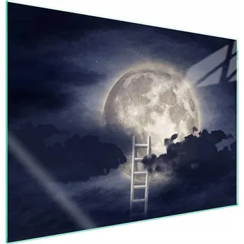 Obraz Skleněná ochranná deska na sporák 70x52 Měsíc