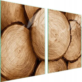 Obraz Skleněná ochranná deska na sporák 2x45x52 Dřevo