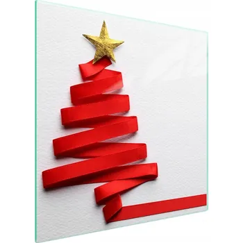 Obraz Skleněná ochranná deska na sporák 50x52 Vánoce