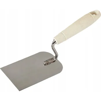 Malířská špachtle NEREZOVÁ OCEL VE FORMĚ PODKOVY 120 x 130 MM S DŘEVĚNOU DŘEVĚNÁ RUKOJEŤ