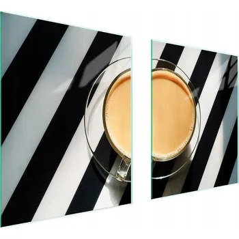 Obraz Skleněná ochranná deska na sporák 85x52 Káva