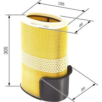 Vzduchový filtr Vzduchový filtr BOSCH F 026 400 131