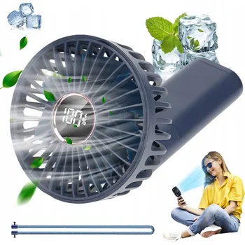 IP kamera PŘENOSNÝ MINI VĚTRÁK STOLNÍ TICHÝ RUČNÍ VENTILÁTOR 3600MAH 6 REŽIMŮ