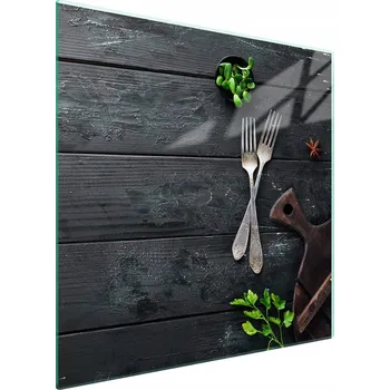 Obraz Skleněná ochranná deska na sporák 50x52 Dřevo