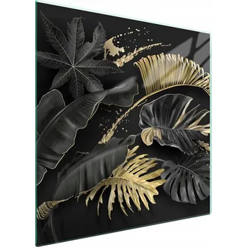 Obraz Skleněná ochranná deska na sporák 50x52 List