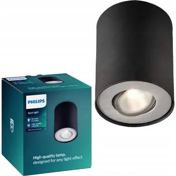 Bodové svítidlo Bodové kulatý svítidlo Philips černé, šedé