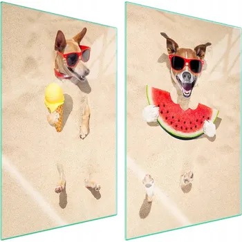 Obraz Skleněná ochranná deska na sporák 2x35x52 Pes