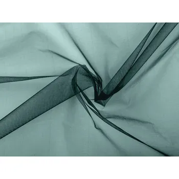 Organza tuhá dekorační METRÁŽ - 11 zelená tmavá