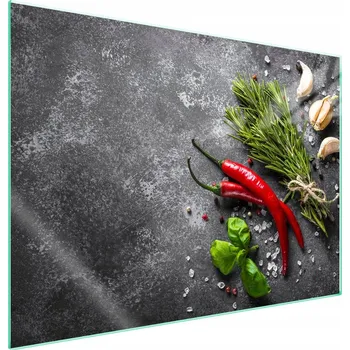 Obraz Skleněná ochranná deska na sporák 70x52 Chili