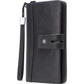 Contacts® pánská kožená peněženka Cortes Černá