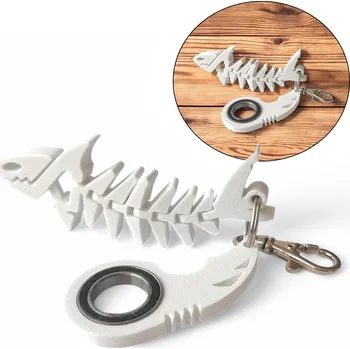 Keyrambit NOVÝ MODEL žralok TikTok + DÁREK karabina přívěsek na klíče keyspinner