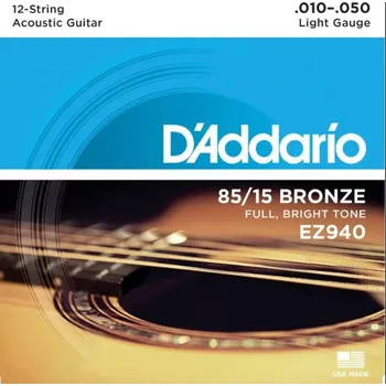Hudebniny D'Addario EZ 940 12s struny pro kytaru