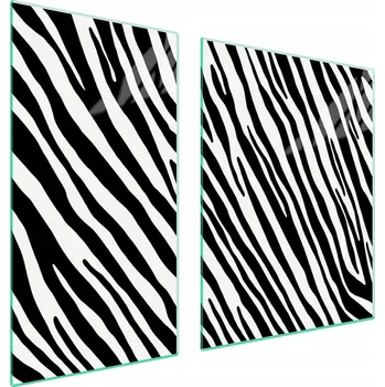 Obraz Skleněná ochranná deska na sporák 90x52 Zebra