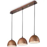 Ideal Lux FOLK SP3 závěsné svítidlo 3x E27 60W bez zdroje 72cm IP20, zrezivělé