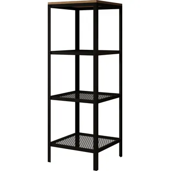 Knihovna ADRK Regál na knihy RELI BA 40, dub artisan/černá