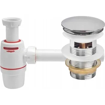 Sifon SYFON K UMYVADLU WIRQUIN NEO AIR + ZÁTKA KLIK KLAK CHROM S PŘEPADEM