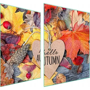 Obraz Skleněná ochranná deska na sporák 70x52 List