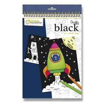 omalovánky Omalovánky Avenue Mandarine Graffy Black - Vesmír